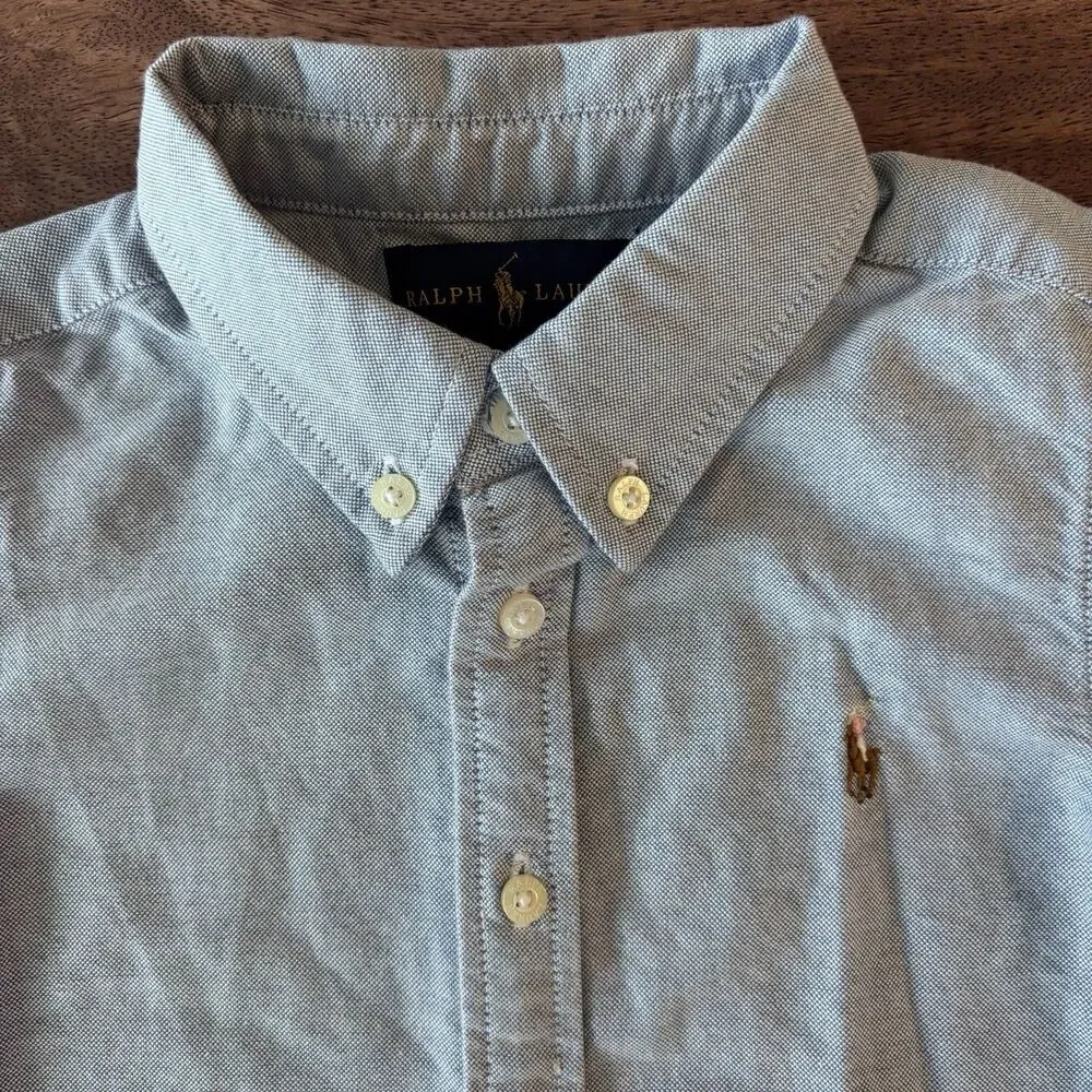 NWT Ralph Lauren Girls Oxford Shirt Sz 4 Preppy Classic Old Money Coastal Luxury